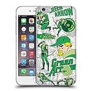 Head Case Designs Officially Licensed Justice League DC Comics Classic Pattern Green Arrow Comic Art Soft Gel Case Compatible with Apple iPhone 6 Plus/iPhone 6s Plus