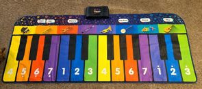 Nuevo en caja enorme 6 pies por 2,5 teclado alfombra de juegos piano niños música electrónica baile 3 más