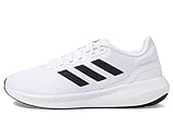 adidas Men's Run Falcon 3.0 Shoe, White/Black/White, 10