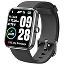 TOZO S2 44mm Smart Watch Alexa Built-in Fitness Tracker with Heart Rate and Blood Oxygen Monitor, Sleep Monitor 5ATM Waterproof HD Touchscreen for Men Women Compatible with iPhone Android