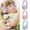 Kids Girls Unicorn Printed Headphones Headset Wireless Over Head Earphone Gift
