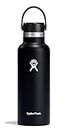 Hydro Flask Standard Mouth Water Bottle, Flex Cap - 21 oz, Graphite