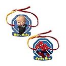 Swastikart - Rakhi for Comedy Brother - Combo of 2 - Boss Baby with Spider BRO - Acrylic Magnetic Rakhi for Brother with Greeting Card, Roli & Chawal - Later use as Fridge Magnet