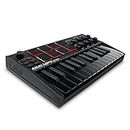 AKAI Professional MPK mini mk3 Black – 25 Key USB MIDI Keyboard Controller With 8 Backlit Drum Pads, 8 Knobs and Music Production Software included