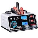 Xuthusman 400W 12V Heavy Duty Car Battery Charger Maintainer Auto Trickle RV Automatic Pulse Repair Trickle for Truck Portable