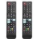 (Pack of 2) Samsung TV Remote, Remote Control for All Samsung TV LED QLED UHD SUHD HDR LCD HDTV 4K 3D Curved Smart TVs, with Shortcut Buttons for Netflix (Pack of 2 for Samsung TV)
