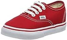 Vans Baby Boys Authentic-K, Red, 5 Infant