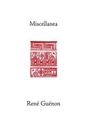 Miscellanea by Rene Guenon (English) Hardcover Book