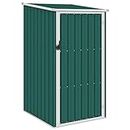 vidaXL Garden Shed Outdoor Tool Equipment Furniture Protection Storage House Sloping Design Roof Weather-Resistant Green Galvanised Steel