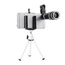 20x HD Easy Focus Zoom Lens Scope for Smartphone with Smartphone Adapter Tripod Suit for Hiking Camping Bird Watching