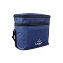 Outer Woods Insulated 6 Can Cooler Bag Dual Compartment | Fits 6 x 500ml Beer Cans & Snacks| Keeps Beer Cans Cool for up to 10 Hours (Navy Blue)