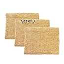 ANCHARA Wood Wool for air Coolers Grass Cooling Pads Brown, 20" x 14" (Pack of 1, 3 pic)