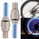A4S AUTOMOTIVE & ACCESSORIES LED Fireflys Wheel Valve Cap for Bicycle, Motorcycle and Cars (Blue) - Set of 2
