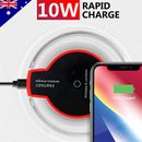 Qi Wireless Charger Charging Pad For iPhone 15 Pro Max 14 13 Samsung S24 S23 S22