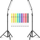 Led Video Lighting Kit with Wand Stick - Photography Studio Light,Adjustable Tri