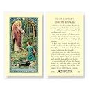 WJ Hirten E24-526 Prayer to Saint Raphael The Archangel, Holy Cards