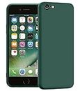 Amazon Brand - Solimo Back Case Cover for iPhone 6 / iPhone 6S | Compatible for iPhone 6 / iPhone 6S Back Case Cover | Liquid Silicon Case for iPhone 6 / iPhone 6S with Camera Protection | Green
