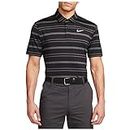Nike Dri-FIT Tour Men's Striped Golf Polo Shirt (as1, Alpha, l, Regular, Regular, Black/Anthracite/White)