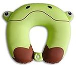 (Frog) - Nido Nest Kids Travel Neck Pillow - Best for Long Flights, Road Trips & Birthday Gift Ideas - U-Shaped Pillows Sized Best for Toddler, Preschool, Kindergarten, Elementary Children - FROG