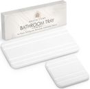 Bathroom Tray W/Bonus Vanity Tray. Absorbent Bathroom Trays for Counter. Multipu