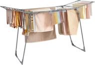 Clothes Drying Rack Foldable, Gullwing Laundry Drying Rack, Space-Saving,