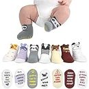 Baby Socks Gift Set - Newborn Baby Gifts for Boys & Girls - 7 Unique Pairs - Cute & Funny Gender Neutral Gift for Baby Shower & Unisex Registry Idea - Gender Reveal Gifts