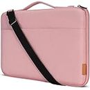 DOMISO 17 Inch Laptop Sleeve Case Protective Portable Computer Carrying Bag for 17.3" HP Pavilion 17/HP Envy 17/HP 17/Dell Inspiron 17/MSI/Lenovo IdeaPad 321, Pink