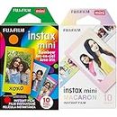 Fujifilm Instax Mini Film, Rainbow (10 Exposures) & Instax Mini Film, Macaron Film (10 Exposures)