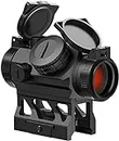 Feyachi V30 2MOA Red Dot Sight Auto On & Off 1x20mm Compact Reddot Optics with Low Profile and Absolute Co-Witness Mount, Flip Up Lens Covers and Anti Reflection Device