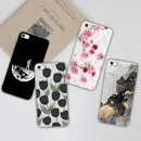 For iphone 4 5 5S 6 Plus Phone Case Ink Painting Soft Clear Silicone Back Cover For Apple iphone4