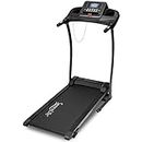 SereneLife Folding Exercise Running Treadmill Machine, Upgraded Electric Motorized Exercise Equipment with 12 Pre-Set Program, 4 Incline Level, Bluetooth Music and App Support for Home Gym or Office