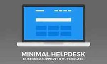 Minimal Helpdesk - HTML-Vorlage für Kundensupport