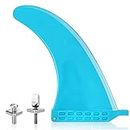 Libingying Surf SUP Fin - Free No Tool Fin Screw 9 inch Center Fin,for Surfboard Longboard and Paddleboard,with Free No Tool Screws (Blue)