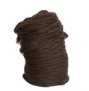22 libras al por mayor lana itinerante marrón oscuro a granel sin teñir hilado, fieltro, hilo grueso