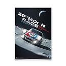 Automobilist Porsche 911 Carrera RSR – 29th Moon Race – 2078 | Édition Collector | Poster de Taille Standard 48,5 x 69,5 cm.