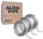 Alientape by Bell+Howell Nano Double Sided Tape, Multipurpose Removable Adhesive Transparent Grip Mounting Tape Washable Strong Sticky Heavy Duty for Carpet Photo Frame Poster DÃƒ©cor As Seen On TV