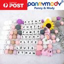 Personalised Dummy Clip with Name Girls Accessories - Sunflower