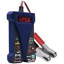 MOTOPOWER MP0514B 12V Digital Battery Tester Voltmeter and Charging System Analyzer with LCD Display and LED Indication - Blue Rubber Paint