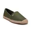 Tommy Hilfiger Cotton Solid Green Women Flat Espadrilles (F23HWFW033) Size- 38