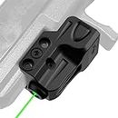 Gmconn Mini Tactical Green Laser Sights Low Profile Green Laser Gun Sight for Pistols, Fit Picatinny Rail, USB Rechargeable, Lightweight (Green Laser
