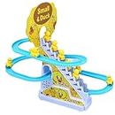 eErlik Duck Track Toys for Kids - Small Ducks Stair Climbing Toys for Kids, Escalator Toy with Lights and Music - 3 Duck Included (Duck Track)