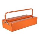 Metalplus Steel Toolbox: 18 in. x 8.25 in. / Single Layer Toolbox (Orange)
