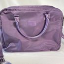 Lipault Paris Purple Plume Laptop Bail Travel Bag Used Excellent Condition