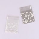100Pcs/Pack Snowflake Plastic Candy Cookie Biscuits Snack Gift Packaging Bag