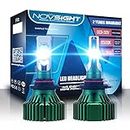 H4/HB2/9003 LED Car Headlight Bulbs Conversion Kit,Nighteye-A384-N8 60W 10000LM 6500K Cool White XHP50 CREE LED Automotive Driving Headlight Bulbs (Pack of 2)- 3 Year Warranty