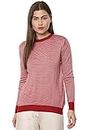 Mirako by Van Heusen Women's Acrylic Round Neck Sweater (VWSWMRGF175053_Pink_M_Pink_M)