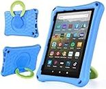 Fire HD 10 Tablet Case, Version 2023/2021, 13/11th Generation, Child-Friendly, Shockproof, 360 Degree Rotating Handle, Foldable Stand, for Kindle Fire HD 10 Tablet (Not Compatible with iPad Samsung)