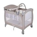 Graco Contour Electra Travel Cot with bassinet, lightweight with music, vibration, nightlight, compact fold and carrybag. Suitable from birth to approx. 3 Years, Little Adventures fashion
