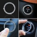 3cm Car SUV Bling Decorative Accessories Button Start Switch Silver Diamond Ring