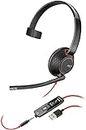 Plantronics - Blackwire 3215 - Wired Single-Ear (Mono) Headset with Boom Mic - USB-C to Connect to Your Mobile, PC or Mac